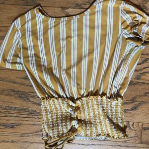 Pretty yellow striped shirt